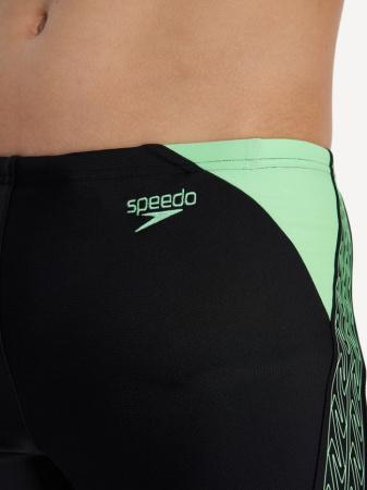 Плавки-шорты Speedo Hyperboom Splice Jammer детские (Детский; 11-12 лет; черный/салатовый)